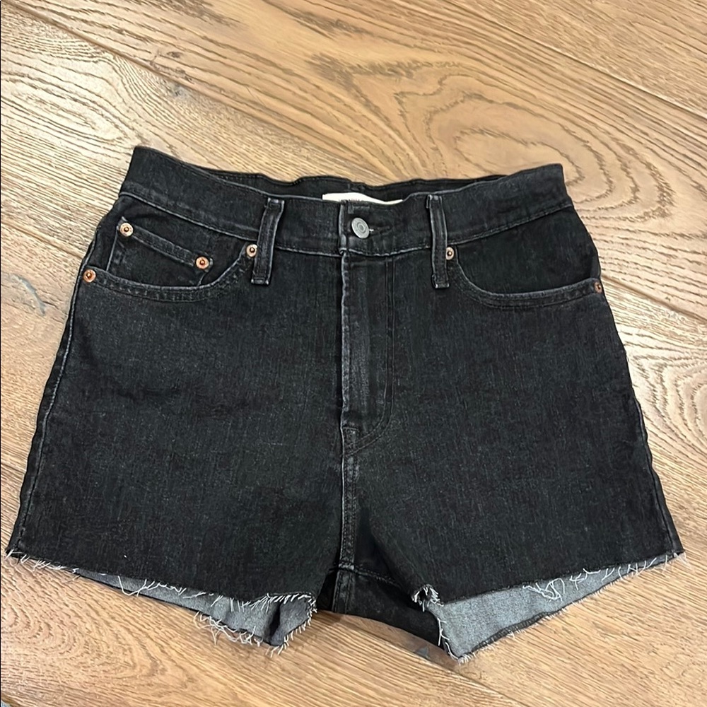 Black Denim Women's Shorts